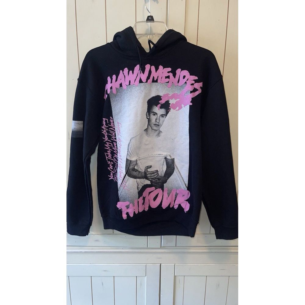 Shawn Mendes The Tour 2019 Womens Cotton Long Sleeve Hoodie Sweatshirt Size S